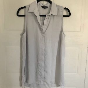 Women's ASOS grey button down blouse small